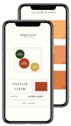 Otoño Cálido - Paleta de swatches digitales