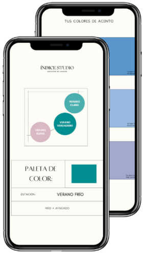 Verano Frío - Paleta de swatches digitales